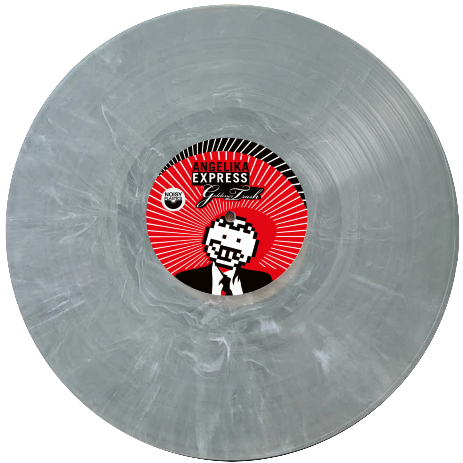 Angelika Express - "Goldener Trash" milky white marbled Vinyl (lim. 100 Stück) – Bild 2